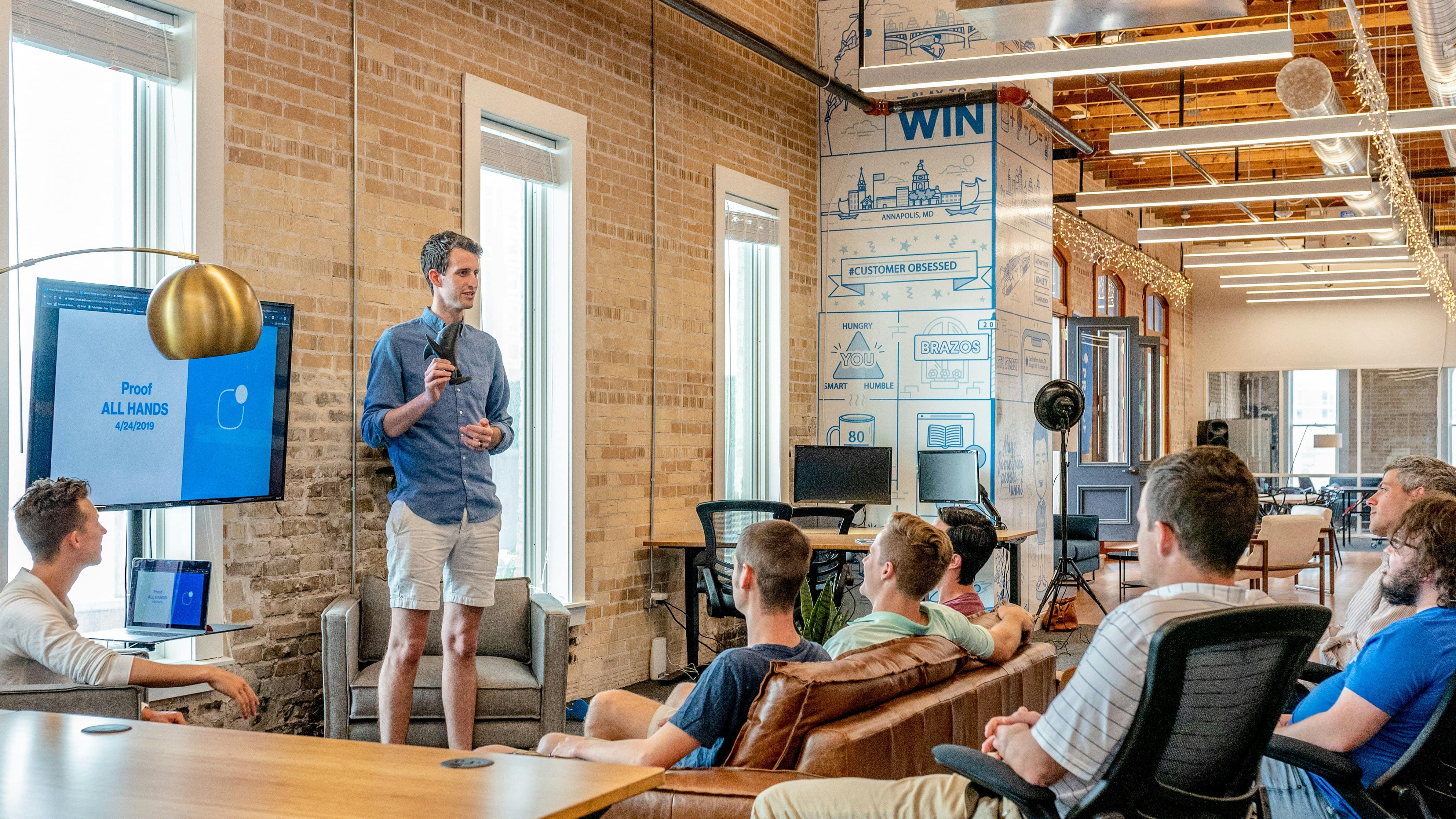 SaaS CFO and company all hands meeting with Preferred CFO