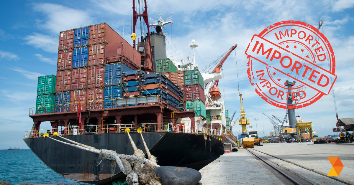 Tariffs impacting imported goods on a container ship from China by Preferred CFO